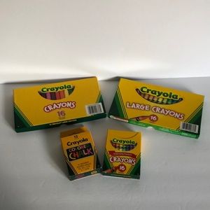Bundle Of Crayola Crayons And Colored Chalk